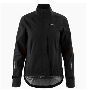 NWT GARNEAU WATER PROOF SLEET Hooded Jacket Windbreaker Black Size L